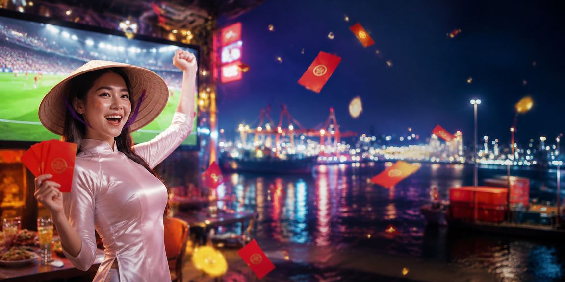 Không khí lễ hội tại Hải Phòng, người chơi nhận phong bì đỏ thưởng và thực hiện rút tiền qua ứng dụng